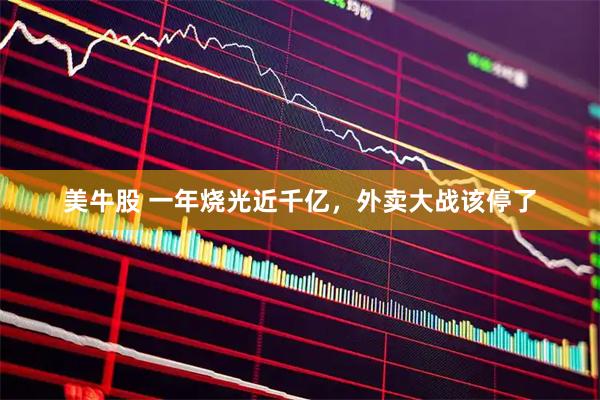 美牛股 一年烧光近千亿,外卖大战该停了