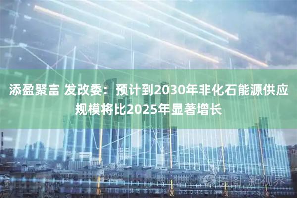 添盈聚富 发改委：预计到2030年非化石能源供应规模将比2025年显著增长