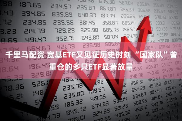 千里马配资 宽基ETF又见证历史时刻 “国家队”曾重仓的多只ETF显著放量